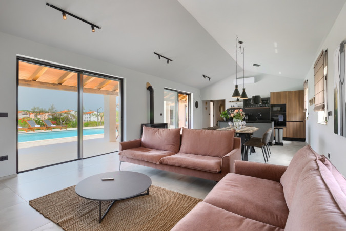 Interior, Villa Marialba with pool near the center of Pula, Istria, Croatia Pula